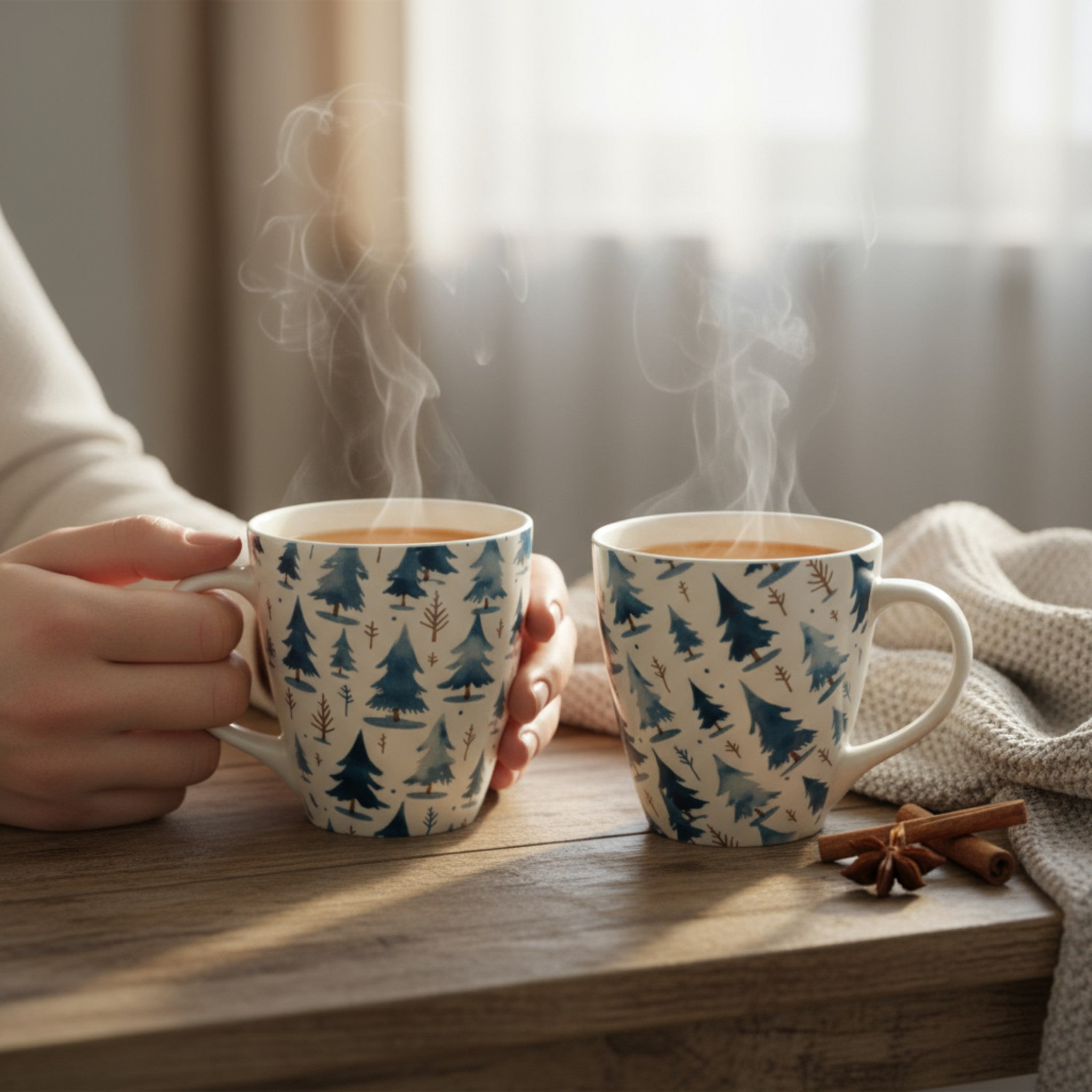 Frosted Pines Coffee Mug (Set of 2)